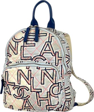 Chanel Blue Nylon Backpack (Pre-Owned)