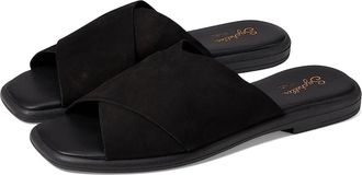 Seychelles Womens Seychelles Upper Echelon Sandals Black Slip-On Slide HTAT191