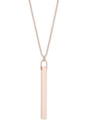 Brook & York Vertical Bar Pendant Necklace in Rose Gold at Nordstrom Rack