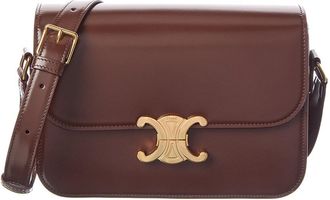 Celine Celine Triomphe Leather Shoulder Bag