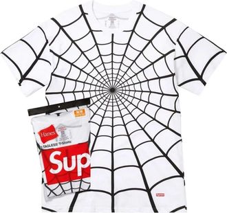 SUPREME x Hanes Spider-Man Tagless T-Shirt (2 Pack) White SUP-SS26-190-WHT