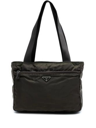 Prada 2000-2013 Tessuto tote bag - Groen