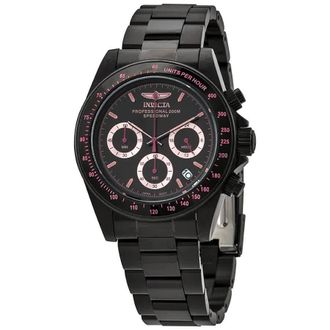 Invicta Speedway Chronograph Quartz Black Dial Mens Watch 27773