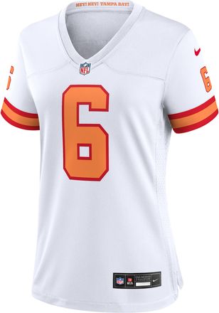 Nike Baker Mayfield Tampa Bay Buccaneers Womens Nike Womens NFL Game Jersey in White | 67NW0E868BF-PY7