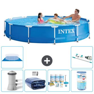 Intex Piscina Con Estructura Redonda - 366x76 Cm - 8-piezas S41756