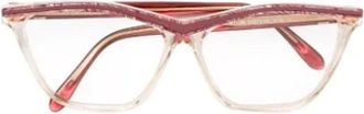 Saint Laurent Pre-owned Acetate sunglasses - Dames - Vintage Accessoires - Rood - ONE Size - Vintage