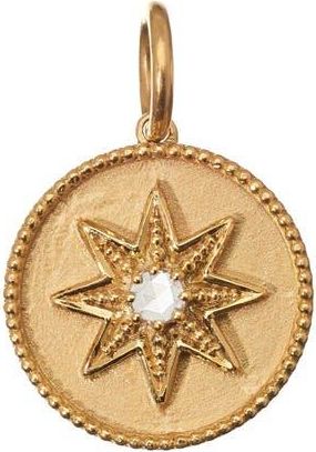 Sethi Couture Etoile Diamond Coin Pendant in Yellow at Nordstrom