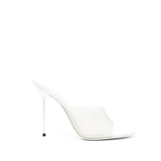 PARIS TEXAS Heeled Mules, female, White, Size: 10 US Shoes Paris Texas