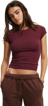 Cotton On Womens All Day Crew Tee in Sour Cherry at Nordstrom, Size Medium