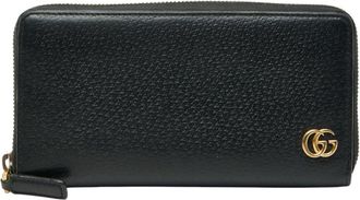 Gucci Black Leather Long Wallet (Bi-Fold) (Pre-Owned)
