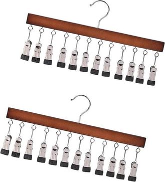 OEM Perchero Multifuncional De Madera Con Pinza Para Calcetines Y 12 Pinzas
