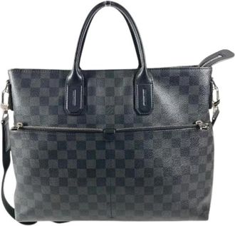 Louis Vuitton Pre-owned Damier Graphite Tote Bag - Dames - Vintage Shopper - Zwart - ONE Size - Vintage