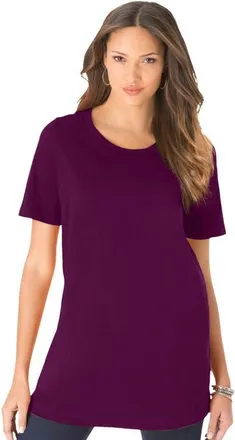 Roaman's Crewneck Tee in Dark Berry at Nordstrom, Size Medium