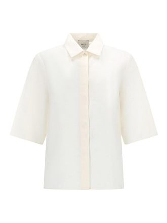 Alysi Silk Cropped Shirt