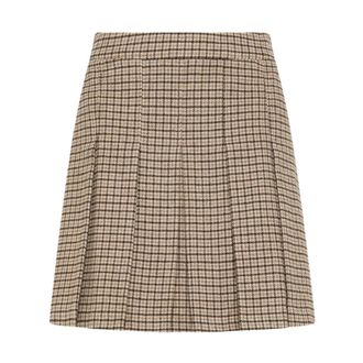 Seventy Falda Plisada Mini - Skirts - Mujer - Beige - S