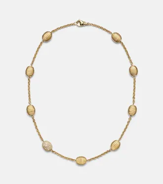 Pamela Zamore Isla Station 18kt gold necklace with diamonds