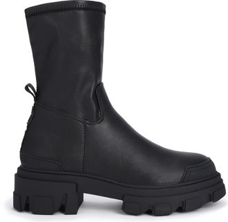 Kurt Geiger Womens Trekker Sock2 Boots - Black - Size UK 4