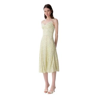 Mar De Margaritas Midi Dresses, female, Yellow, Size: L Kristel Midi Dress