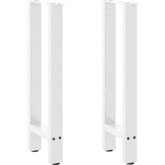 vidaXL Patas Para Consola Blancas (2 Unidades, 28 X 72-73 Cm, Acero) Vidaxl