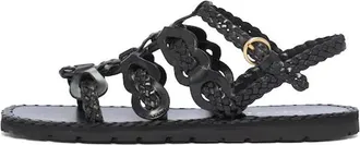 Prada (WMNS) PRADA Braided Leather Sandals Black 1X186M_027_F0002_F_A015