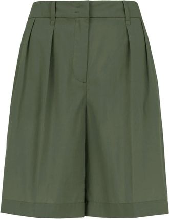 Bomboogie Bermuda in Lyocell Fluido - - Shorts - Donna - Verde - S