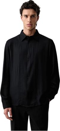 A|X Armani Exchange Comfort Fit Shirt - Heren - Overhemden - Blauw - Maat: M Viscose