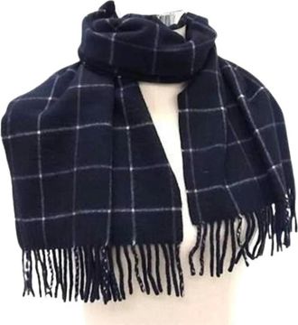 Burberry Pre-owned Scarves, male, Blue, Size: ONE SIZE Pre-owned Stole