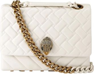 Kurt Geiger Kensington Schoudertas - Dames - Schoudertassen - Wit - ONE Size - Leer - Tassen