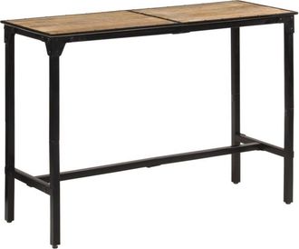 vidaXL Mesa de bar madera maciza de mango rugoso 150x55x107 cm vidaXL