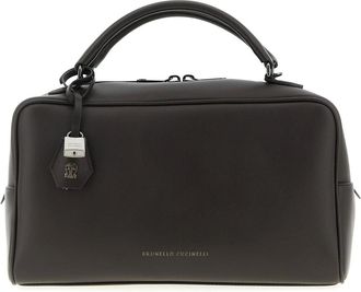 Brunello Cucinelli Dames, Tassen, Bruin, Maat: ONE Size Leer