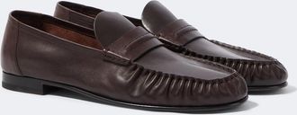 The Row Theo leather penny loafers