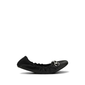 Gucci Prima Leather Ballet Flats