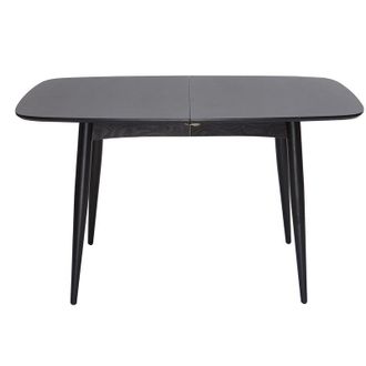Miliboo Miliboo - Mesa De Comedor Extensible Madera Negra L130-160 Cm Nordeco