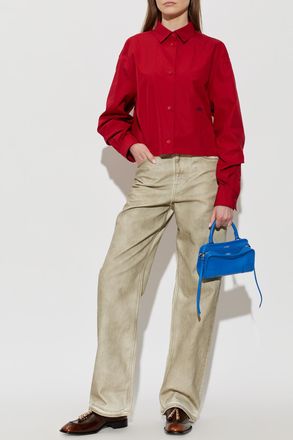 Loewe Short, Loose-fit Shirt, Womens, Red