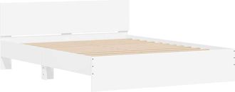 vidaXL Estructura De Cama Con Cabecero Blanco 152 X 203 Cm Vidaxl