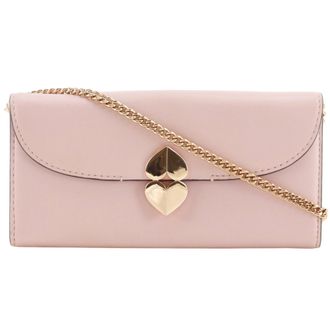 Kate Spade New York Pink Leather Chain/Shoulder Wallet (Pre-Owned)