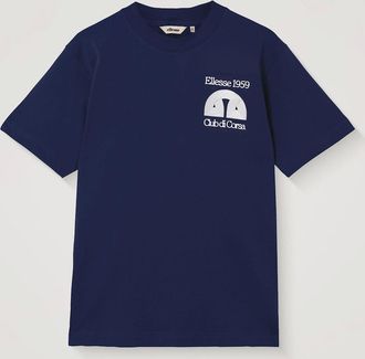 Ellesse Mens Club Di Corsa Tee - Navy - Size: 34