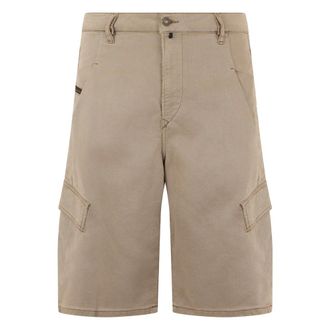 Diesel Casual Shorts, male, Beige, Size: W32 Bermuda Shorts