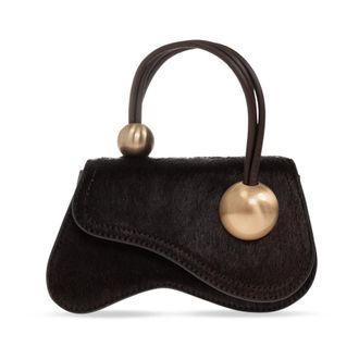 Cult Gaia Tassen, Dames, Bruin, ONE Size, Leer, Kazia Nano Bag