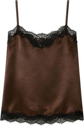 Twinset Tops, Dames, Bruin, L, Sleeveless Tops