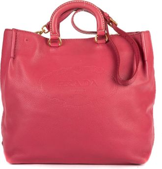 Prada Pre-owned Womens Tote Bag Shoulder Bag - Pink - One Size