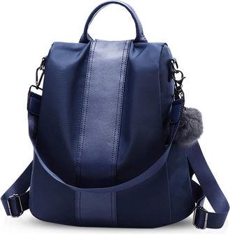 Nicole & Doris Backpack Women Fashion Backpack for Ladies Casual Rucksack Waterproof Anti-Theft Daypack Shoulder Bag Large Capacity Blue