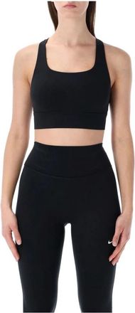 Nike Zenvy Light-Support Padded Longline Sports Bra - Dames - Sport BHs - Zwart - L - Polyester - Fitness