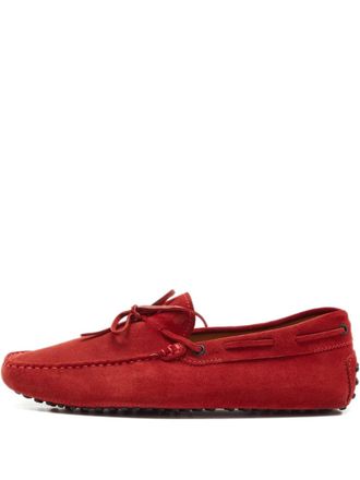 Tod's 2024 suede tassel loafers - Red