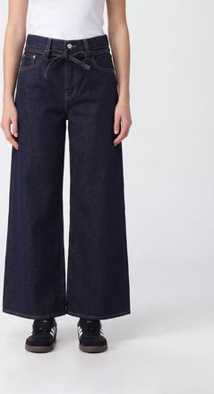 Levi's Jeans 728 a vita media in denim di cotone con gamba larga