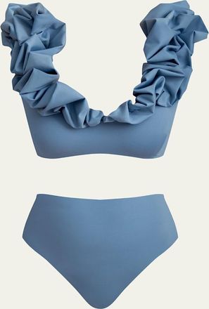 Maygel Coronel Lucila High-Rise Two-Piece Swimsuit