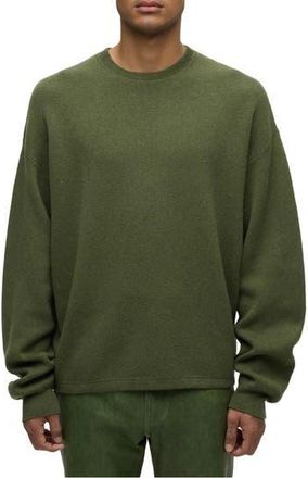 Hudson Cotton & Cashmere Crewneck Sweater in Rich Pine at Nordstrom Rack, Size X-Large