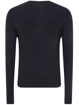 Rick Owens Sweater Long Sleeve Ribbed Geo