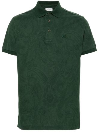 Etro Polo con stampa paisley - Verde