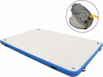 vidaXL Plataforma Flotante Inflable Azul Y Blanco 300x200x15 Cm Vidaxl